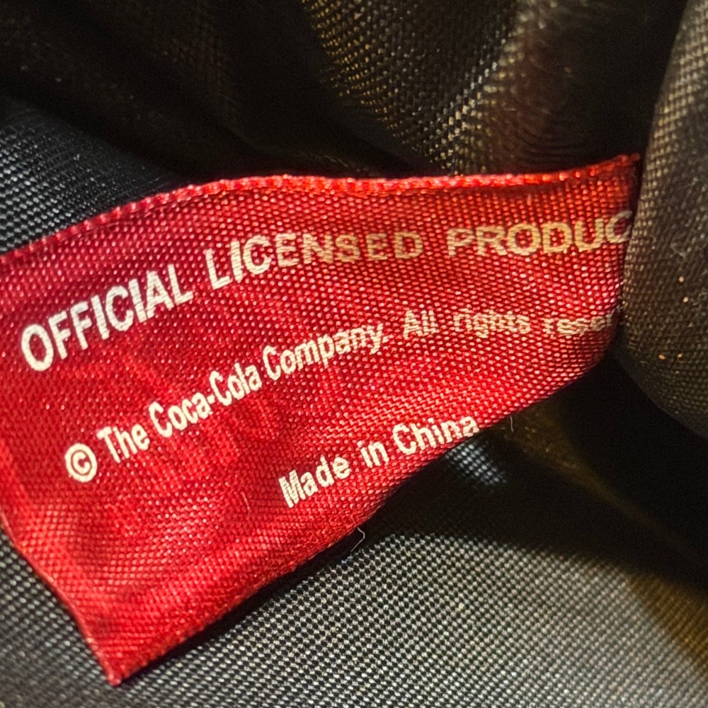Coca-Cola Black Sling Bag Crossbody Backpack Embroidered Logo - Picture 10 of 13